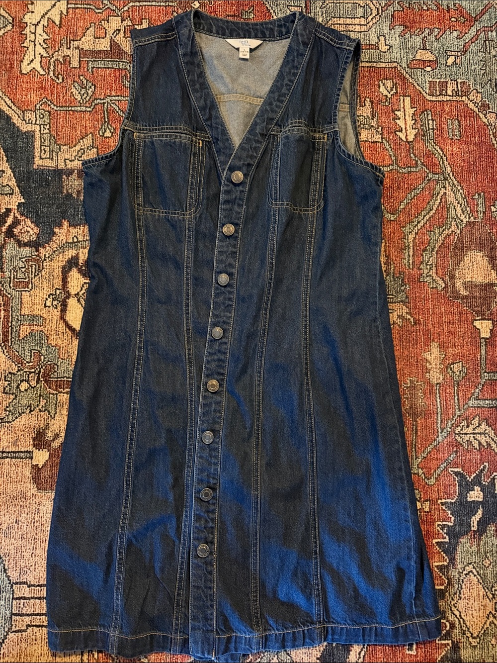 Time and Tru Denim Mini Dress - Picture 2 of 3